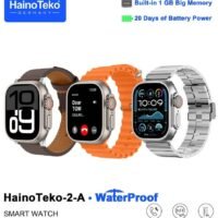 Haino Teko Haino Teko 2 A Smartwatch With Waterproof Full Screen AMOLED Display 20 Days Battery Life and 3 Pair Straps Designed For Ladies and Gents Silver