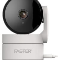 Faster 3MP Smart WiFi Security Camera - 2304x1296P HD Resolution - 355° Viewing Angle, Indoor & Outdoor Surveillance - 2-Way Audio, Night Vision & Motion Detection - SD Card Storage & Remote Access