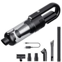 Generic Handheld Car Vacuum Cleaner Cordless: 6500PA Powerful Suction Portable Lightweight Hand Held Vacuum - Large Capacity Battery Last Long Wireless Mini Vacuum With LED Light For Home Office Cleaning