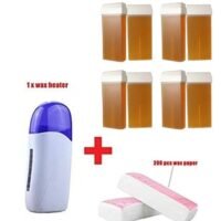 NKX Wax Heater+ Wax Cartridge + Depilatory Paper Epilator Set