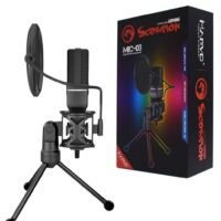 MARVO Scorpion MIC-03 Omnidirectional USB Desktop Microphone, Desktop Gaming Microphone, Computer Desktop Mic For Mac/PS4/PS5