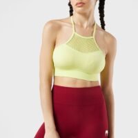 FRWD Textured Detail Cropped Sports Bra