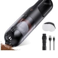 Baseus Handheld Vacuum Cordless Rechargeable, Car Vacuum Portable with Disposable Dust Bags, Small Dust Buster Wireless High Power Vacuum for Car Interior, Pet Hair, Stair, Sofa