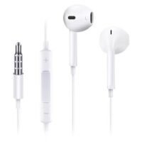 SAB In ear wired earphones with one button remote control and built-in microphone for iPhone 4/5/6 series