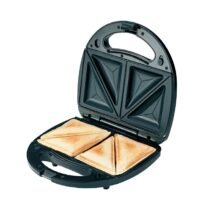 Generic Sandwich Maker, Sandwich Grill, Removable Non-Stick Plates, Stainless Steel, Cool Touch Handle, Suitable for Breakfast, Lunch, Snacks, 1000w, Black