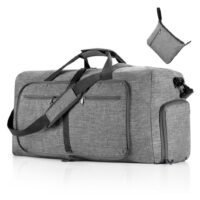 Cool Baby COOLBABY Travel Duffle Bag,115L Foldable Travel Duffel Bag with Shoes Compartment Overnight Bag for Men Women Waterproof Tear Resistant