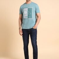 Sea Green T-Shirt for Men, Vibrant Style