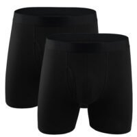Selecta Now Mens Boxer Shorts Soft Cotton Underwear Breathable Trunks Black Pouch Fly Briefs