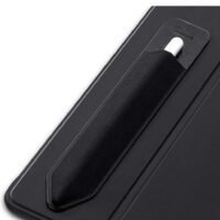 spa luxetique Pencil Case Holder Compatible with The Pencil (Pro and 1st and 2nd Gen), Elastic Pocket for Stylus Pen [Pencil Protected and Safe] Pouch Adhesive Sleeve Attached to Case for Pencil, Black