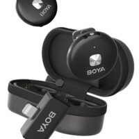BOYA BOYA Omic-D Wireless Lavalier Microphone for iPhone iPad iOS Device, 50M Los Range, Hi-Fi Audio, Smart Noise Cancellation, 15H Duration, wireless Mini Lapel Mic for Recording Vlogging Interview