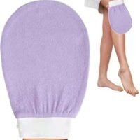 Generic Bath Glove Korean Exfoliating 100% Viscose for Skin Massage Scrubbing Purple