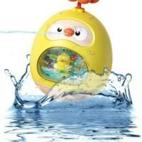 Generic Bath Toy Cartoon Design Showering Toy Tumbler Bathing Toy Water Spray Roly-Poly Bathtub Toy Duck Swimming Pool Toy