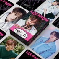 EHOME 92Pcs Stray Kids Member Leeknow Personal Lomo Card And Sticker