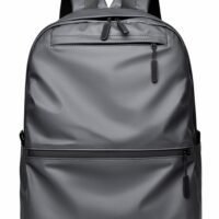 Qiccijoo Qiccijoo Laptop Backpack for Men or Women, Water Resistant Travel Backpacks,Fashion Slim Durable College School Backpacks Fits 15.6 Inch Laptop Business Travel Anti Theft Bookbag Gift(Grey)