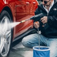 Generic 25V Portable High Pressure Washer Machine 15A 30Bar Cordless Washer Gun With Foam Generator Nozzle Water Pump Auto Garden Sprayer