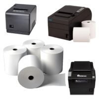 FATI ACCESSORIES 80x80mm Thermal Paper Till Receipt Roll, 50 Rolls Box, EPOS Printer, POS Terminal,(65 Gsm)