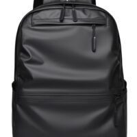 Qiccijoo Qiccijoo Laptop Backpack for Men or Women, Water Resistant Travel Backpacks,Fashion Slim Durable College School Backpacks Fits 15.6 Inch Laptop Business Travel Anti Theft Bookbag Gift(Black)