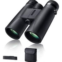 OIMG Binoculars For Adults 10X42 Bak-4 Roof Prism Fmc Lens Hd Compact Durable Binoculars For Birdwatching Hunting Hiking And Traveling With Carrying Bag And Strap