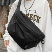 Unisex Multifunctional Chest Bag Large Capacity Shoulder Sling Bag for College Students 13 inch Laptop Bag Ideal for multipurpose  Activities with Frog Pendant