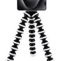 MARGOUN Flexible Tripod For iPhone Android Camera Bendable Legs Adjustable Stand Holder For Selfies Vlogging Beauty Makeup Live Streaming Recording / Black Black/White