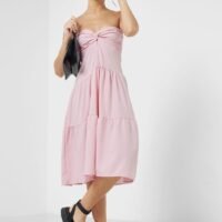 Ginger Strapless A-Line Midi Dress