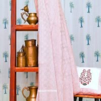 OJARIYA Handwoven Premium Organic Handloom Cotton Red and White Throw Blanket