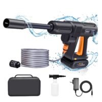 PROTON Cordless Pressure Washer, 462PSI Pressure Washer Gun, 1.1GPM, 24V Rechargeable 2.0Ah Battery, High- Pressure Power Washer