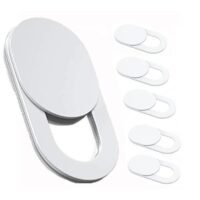 Generic 6pcs Webcam Cover, Ultra Thin, for Laptop, PC, Computer, Apple MacBook, iPad, Cell Phone, etc. 0.22 inch thick net block to protect your privacy and security ?White