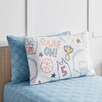Arcade Its a goal Kapas 2-Piece Cotton Pillow Cover Set 75 x 50 cm
