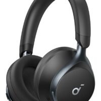 By Anker, Space One, Adaptive Active Noise Cancelling Headphones, 2X Stronger Human Voice Reduction, 40H ANC Playtime, App Control, LDAC Hi-Res Wireless Audio, Comfortable Fit, Bluetooth 5.3 Black