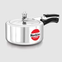 Hawkins 3.5Liters Classic Aluminium Pressure Cooker Exterior Mirror Polished Induction Inner Lid Cooker, Pan Cooker, Best Cooker Silver 3.5 liter Silver