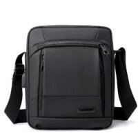 Skycare Crossbody Bag Men Shoulder Bag for Men Business Man Purse Messenger Bag with Adjustable Strap (Black)