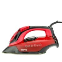 Ceramic Steam Iron/ Dry Ironing Box with Ceramic-Coated Soleplate and Anti-Calc, Anti-Drip Function/ Comfortable Handle and Handy Design with Multiple Functions/ 350 ml Water Tank 350 ml 3100 W GSI24026 Red & black