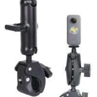 RATSAW Motorcycle Mount For Action Cameras Such As The Insta360 GoPro Hero Double Ball Handlebar Mount for Action Camera