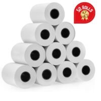 FATI ACCESSORIES FATI 57x40 mm Thermal Paper Till Rolls, Cash Register Receipt, for PDQ POS EPOS EFTPOS, Credit Card Machine (50 Pcs)