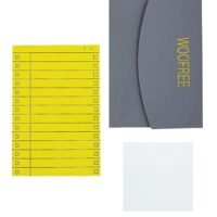 WooFree WooFree Notepad 1 File Folder with 100 Sheets Adhesive Memo Pads and 50 Sheets Transparent Sticky Notes