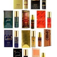 Nabeel 10 Pieces Roll On Collection Nabeel Dahn Al Oud Amiri Nasaem Jannet El Firdaus Musk Qisaty Antar Gold Al Ghadeer 6 ML
