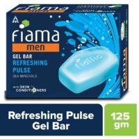 Fiama Fiama Men Refreshing Pulse Gel Bar, with Sea Minerals, with skin conditioners - 125g