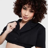 TOPSHOP Cut Out Detail Knitted Dress