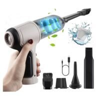 ARNOTEC 3-in-1 Handheld Vacuum 12000Pa Wireless rechargeable Mini Portable Car Vacuum Cleaner Wet and Dry, Powerful for Car, Home, Office, Carpet Cleaning