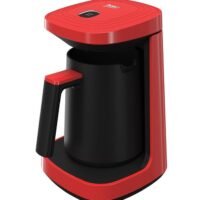 Turkish Coffee Machine, 4 Cup, One Touch Control, Lack Of Bean Indicator, Anti-Spill 1.5 L 500 W TKM2940K Red