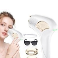 Generic Hair Removal Device, At-Home Laser Hair Removal With Ice Cooling, 5 Energy Levels, Permanent Painless Epilation For Face Back Leg Arm Armpit Bikini Line
