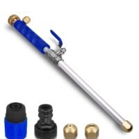 Excefore High Pressure Power Washer for Garden Hose, Portable Washing Wand Water Car Outdoor Window with 2 Hose Nozzle Blue