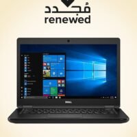 DELL Renewed - Latitude E5480 Laptop With 14-Inch Display,Intel core i5/6th Gen/8GB DDR4 RAM/256GB SSD/Intel HD Graphics/Windows 10 Pro English Black