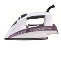BLACK+DECKER Steam Iron - Ceramic Coated Soleplate With Anti Calc Drip Self Clean And Auto Shutoff - Removes Stubborn Creases Quickly Easily 250 ml 1750 W X1750 White/Purple