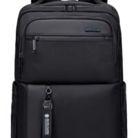 ARCTIC HUNTER School Laptop Backpack Water Resistant College High School Bag, Lightweight Durable Travel Rucksack Casual Daypack Laptop Backpacks for Men, Black