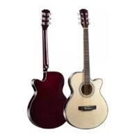 MegArya Cutaway Electro Acoustic Guitar with 4 Band EQ Natural