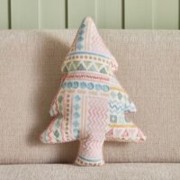 Glimmer Christmas Tree Shaped Cushion 30 x 35 cm