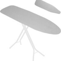 Arabest Ironing Board Cover And Pad, Ironing Board Cover With Elastic Edges And Straps, Heavy Duty Non-stick Anti-scorch And Stain-resistant Extra Thick Liner Fits Large And Standard Boards (56x135cm)