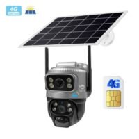 XLT 4G Sim Card Solar Camera PTZ 360°View Solar Powered Outdoor Security Camera.